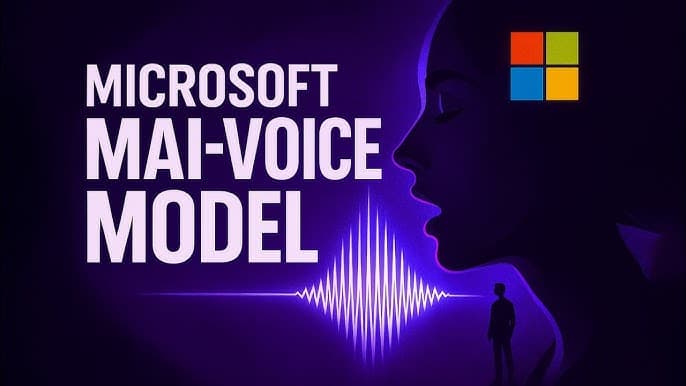 Microsoft Unveils MAI-Voice-1: Lightning-Fast AI Audio Generation Model